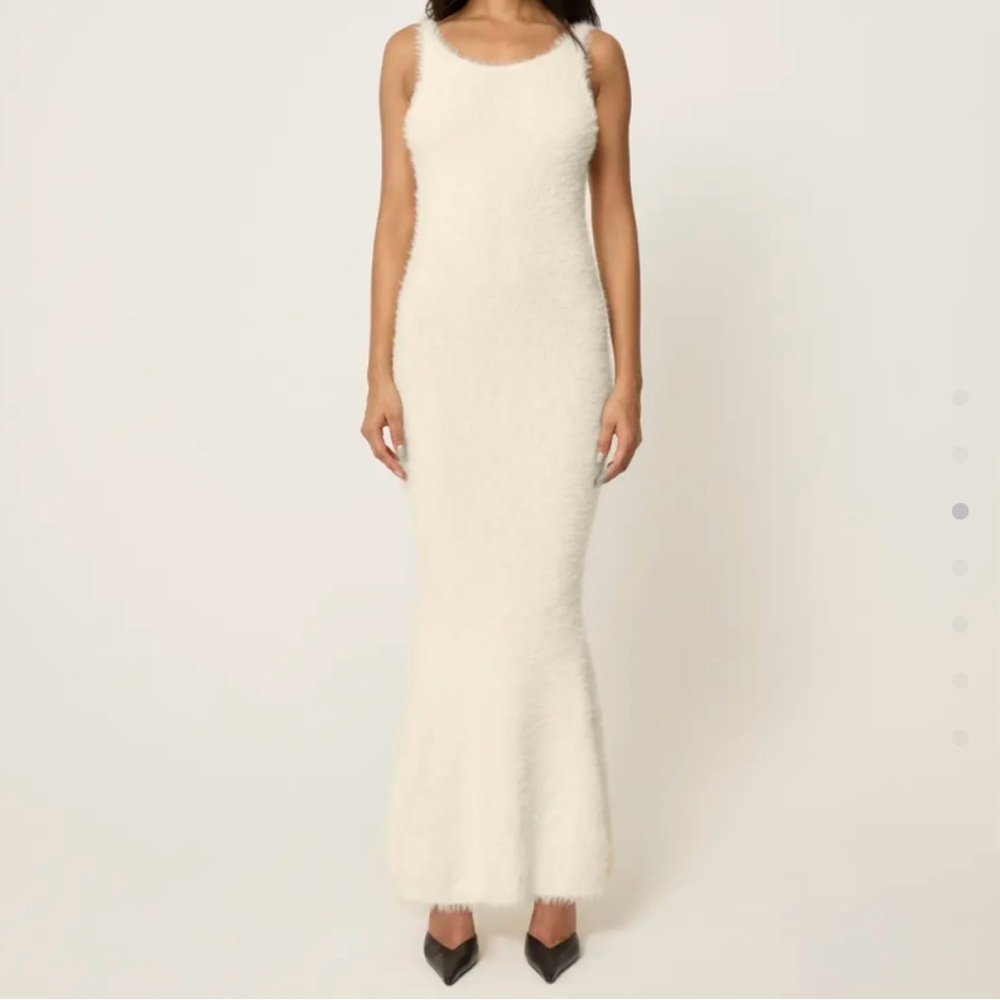 Khy x Entire Studios Fuzzy Knit Low Back Dress